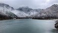 Yamagata Zao Dam after receiving its first dusting of snow this year!