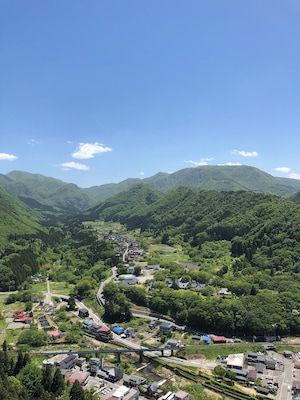 On top of the shrine in Yamadera..