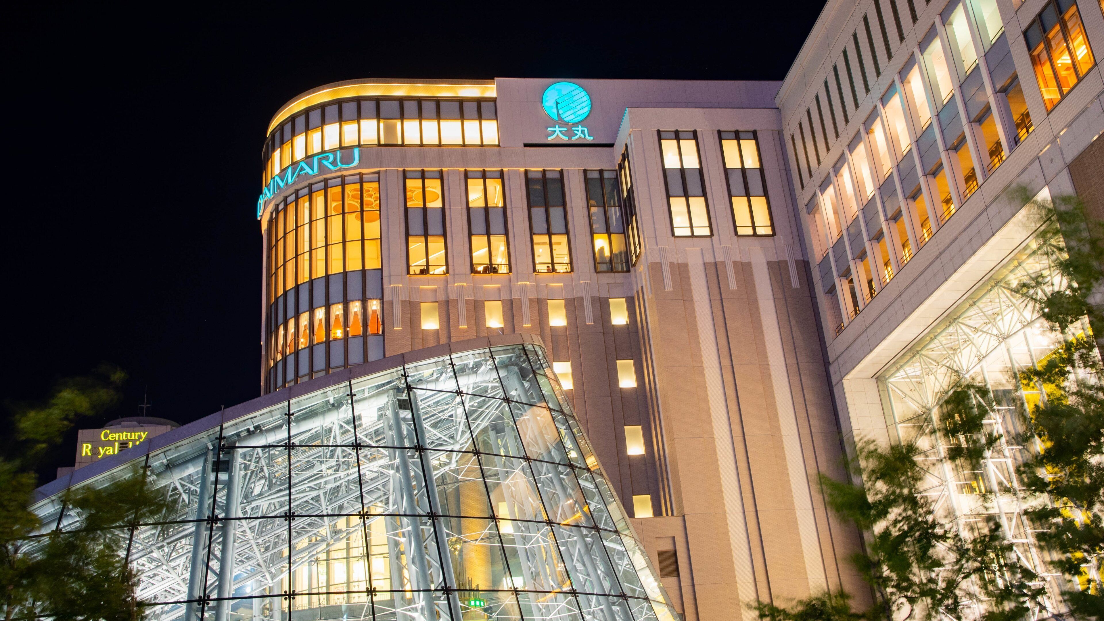 Sapporo which includes night scenes and a city