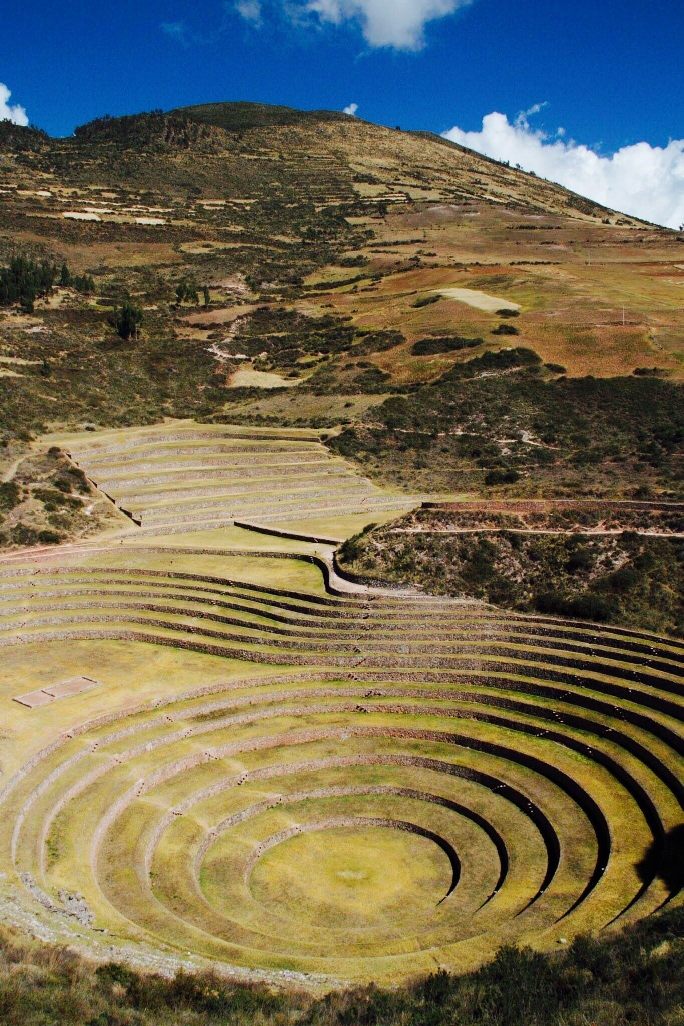 This is Moray, the name of the Incan agricultural laboratory that was likely used to cultivate resistant and hearty varieties of plants high in the Andes.