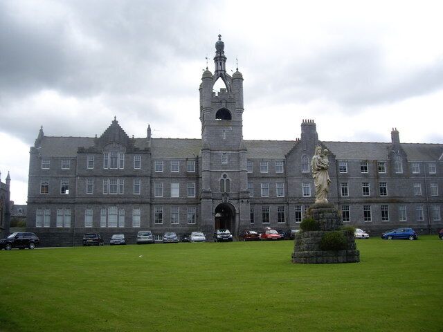Blairs College With statue of Madonna and Child. The college closed its doors as a seminary in 1986. It is now maintained by a Trust, with a museum on site.