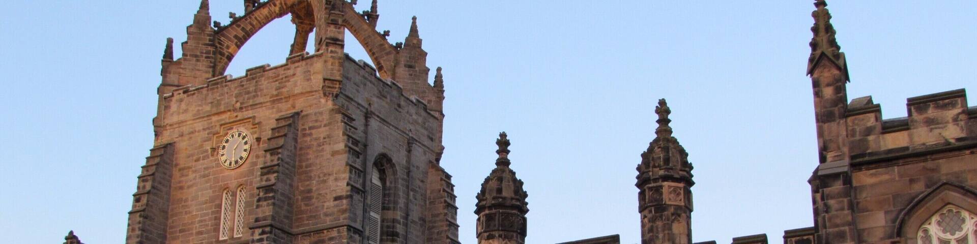 The King's College building, part of Aberdeen University founded in 1495. The university is in the Old Aberdeen area which is like a tiny old town hidden in the city.
As well as the beautiful University Buildings Old Aberdeen has cute little bungalows and independent bookshops which are hard to find in the city centre.