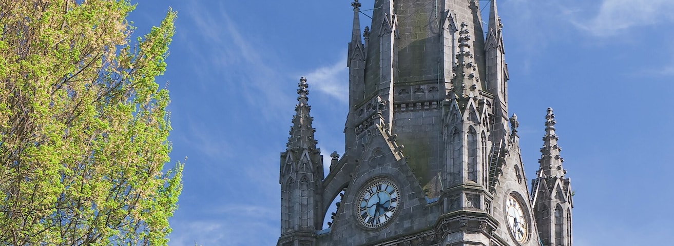 Tower of St. Nicholas Kirk (church) in Aberdeen, Scotland