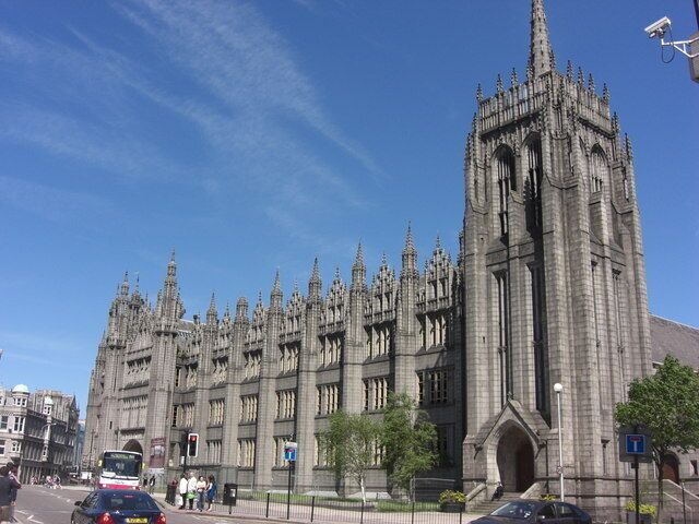 A Gothic-style cathedral with intricate spires and a tall central tower.