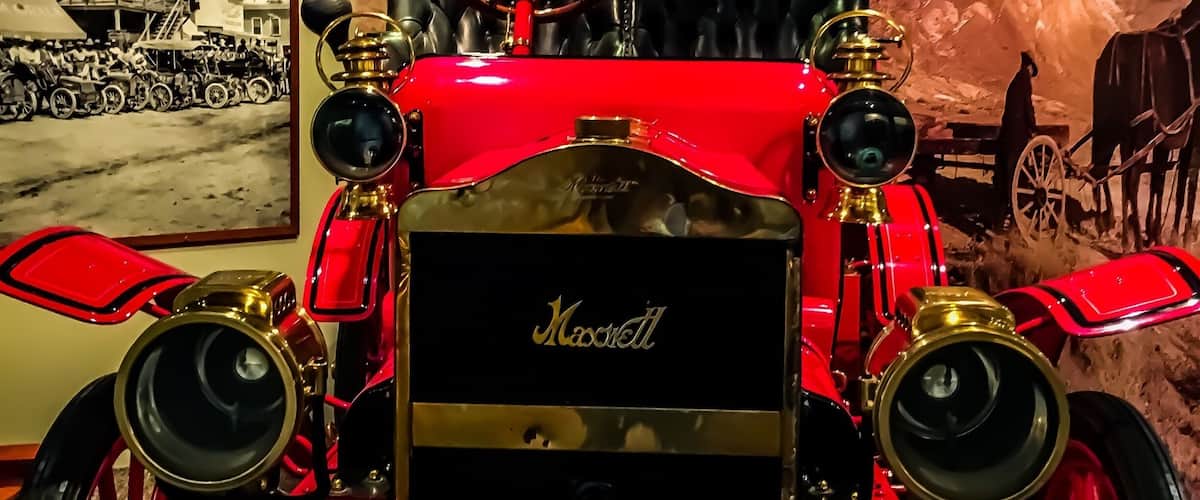 #red vintage car.