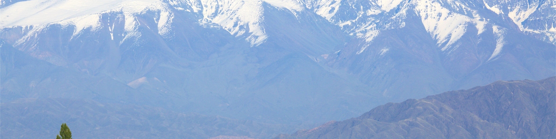 Region vitivinícola de Mendoza ofreciendo granja, nieve y montañas