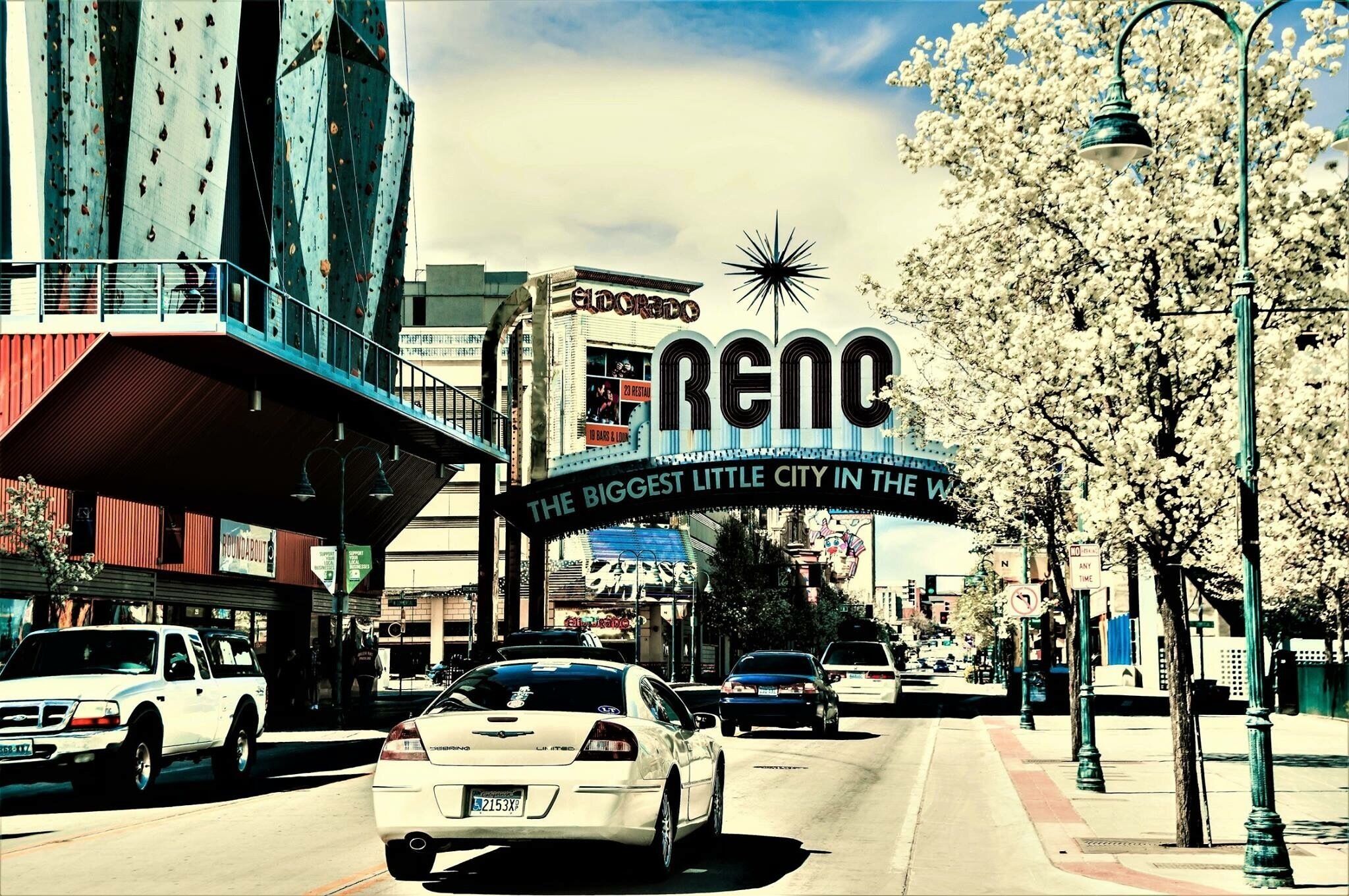 Known as "The Biggest Little City in the World", Reno is famous for its casinos and as the birthplace of Caesars Entertainment Corporation. Everyone needs to drive through this famous place!