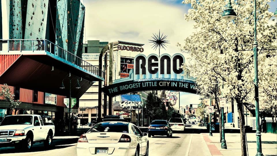 Known as "The Biggest Little City in the World", Reno is famous for its casinos and as the birthplace of Caesars Entertainment Corporation. Everyone needs to drive through this famous place!