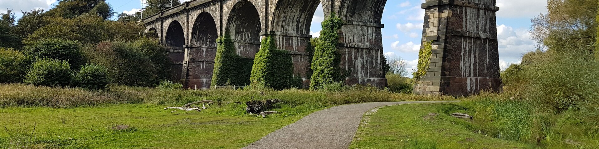 Picture of the Sankey Viaduct (built between 1828 - 1830) taken on October 2016.