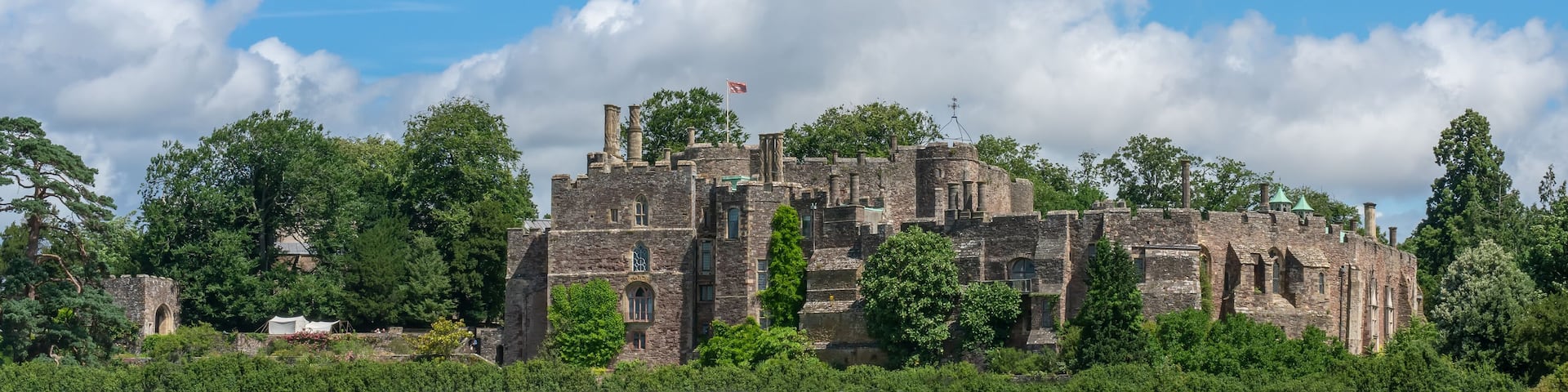 The ancient fortress of Berkeley Castle, The Cotswolds, Gloucestershire, United Kingdom