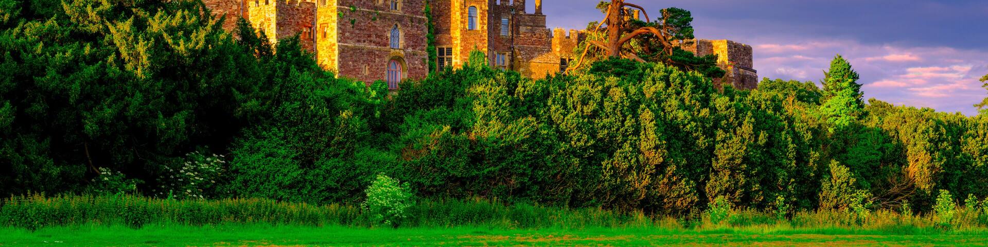Sunset light on Berkeley Castle