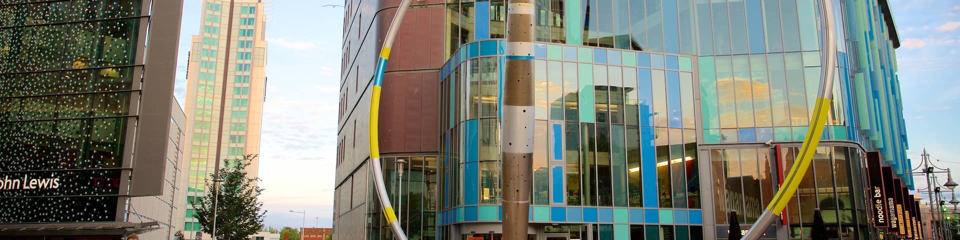 Cardiff featuring a city, modern architecture and a square or plaza
