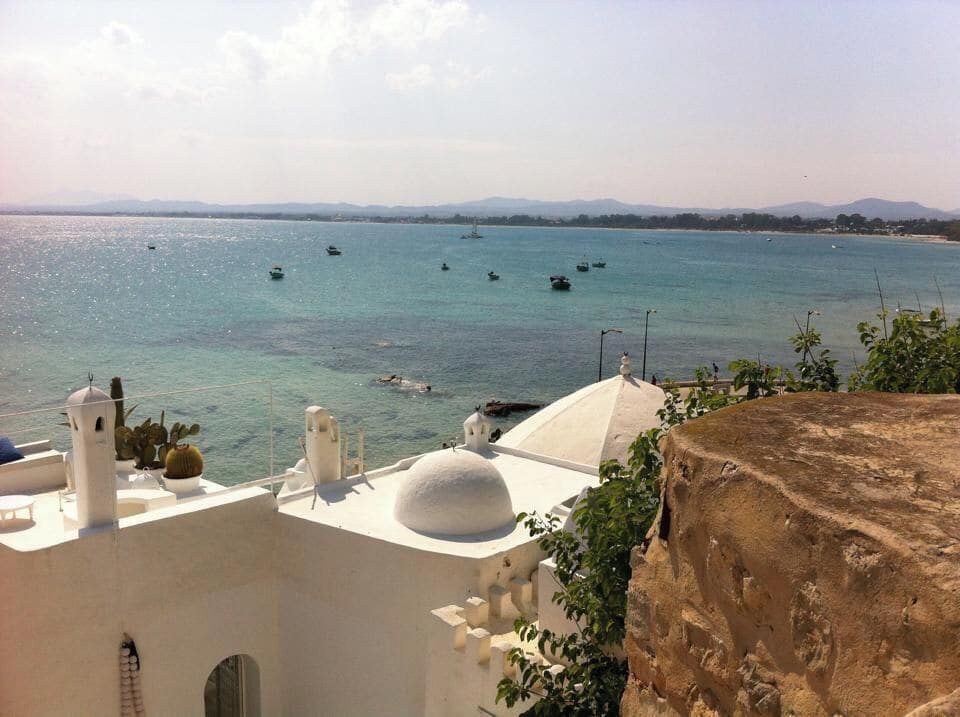 Beautiful view on the coast of Hammamet Tunisia.

Definitely worth a visit to the local Medina (best to go with a tour guide to avoid some of the issues described on trip advisor!)