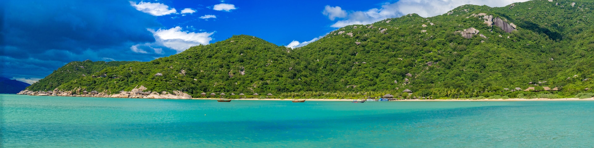 Beautiful beach at coast of Vietnam - Ninh van bay