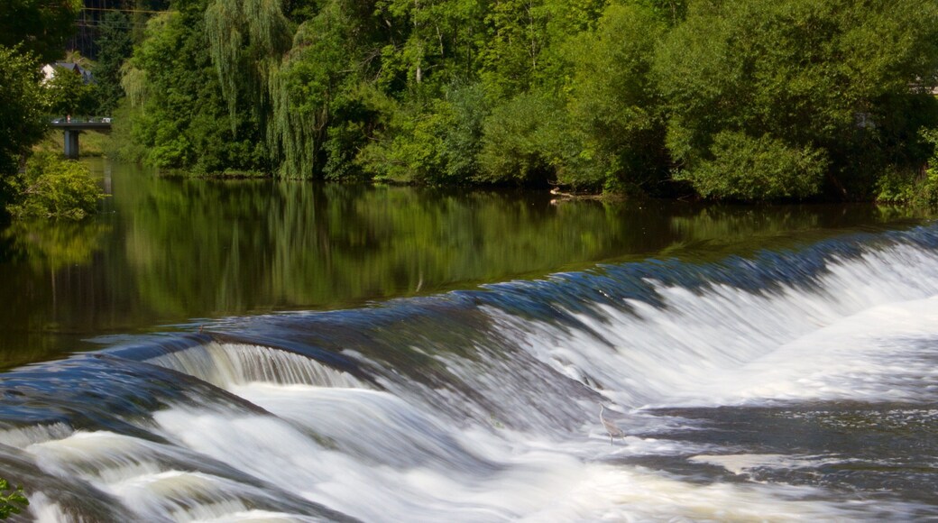 Vianden which includes a river or creek and a cascade