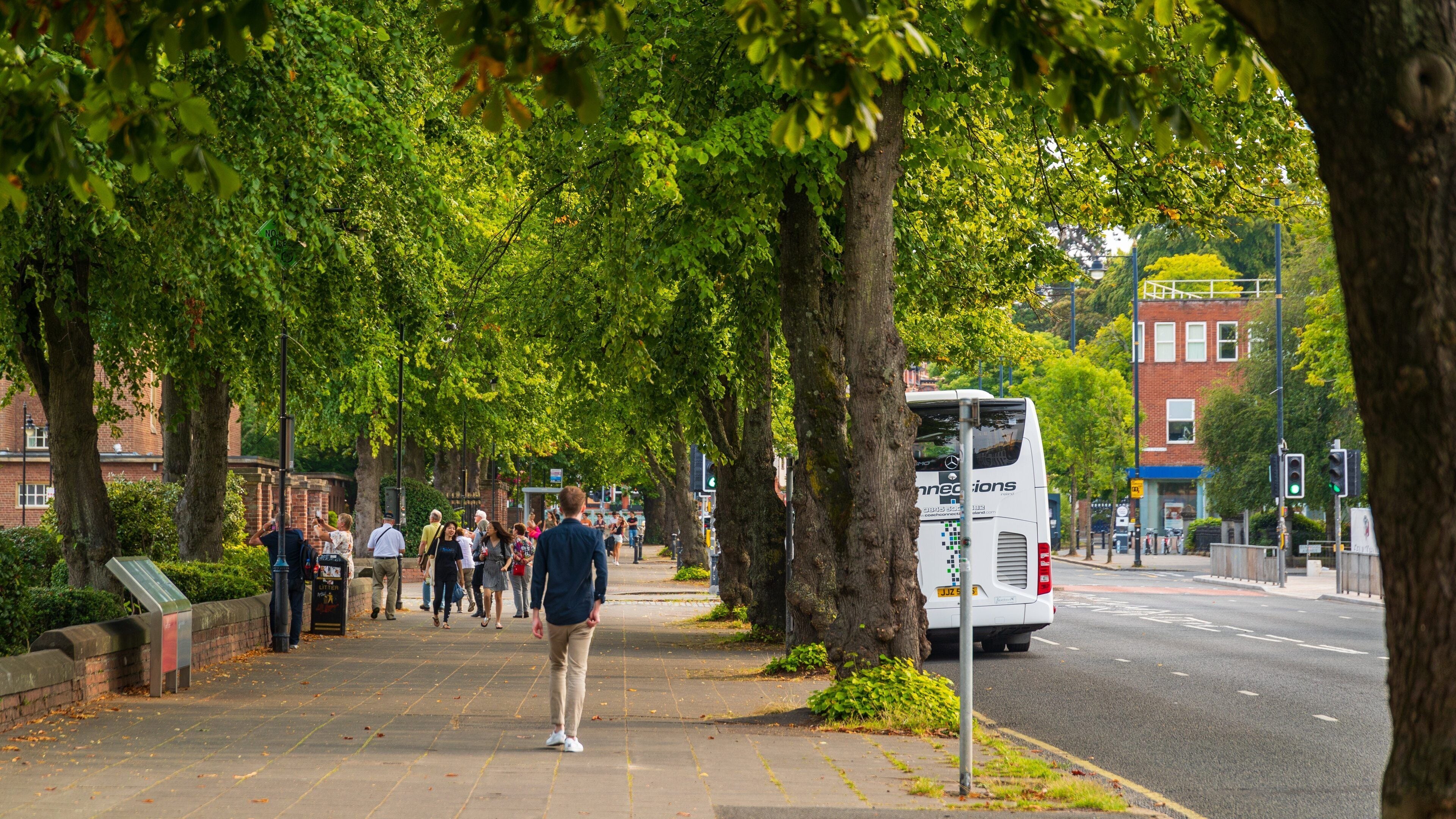 Queens Quarter featuring street scenes