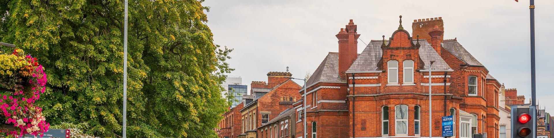 Queens Quarter which includes heritage architecture and street scenes