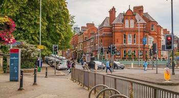 Queens Quarter which includes heritage architecture and street scenes
