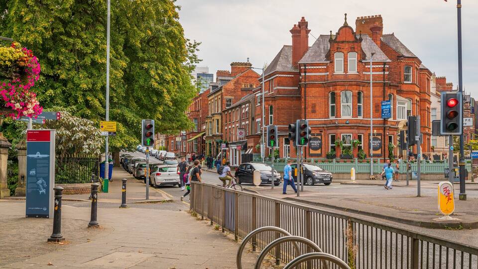 Queens Quarter which includes heritage architecture and street scenes