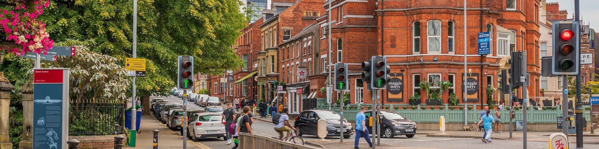 Queens Quarter which includes heritage architecture and street scenes