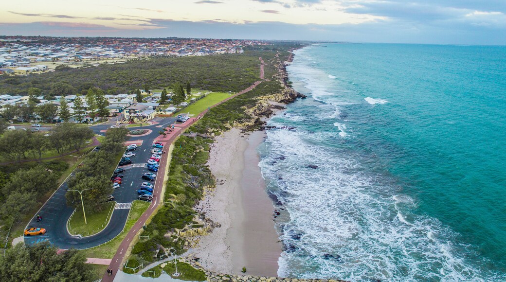 Drone shot of Burns Beach Coastline Western Australia