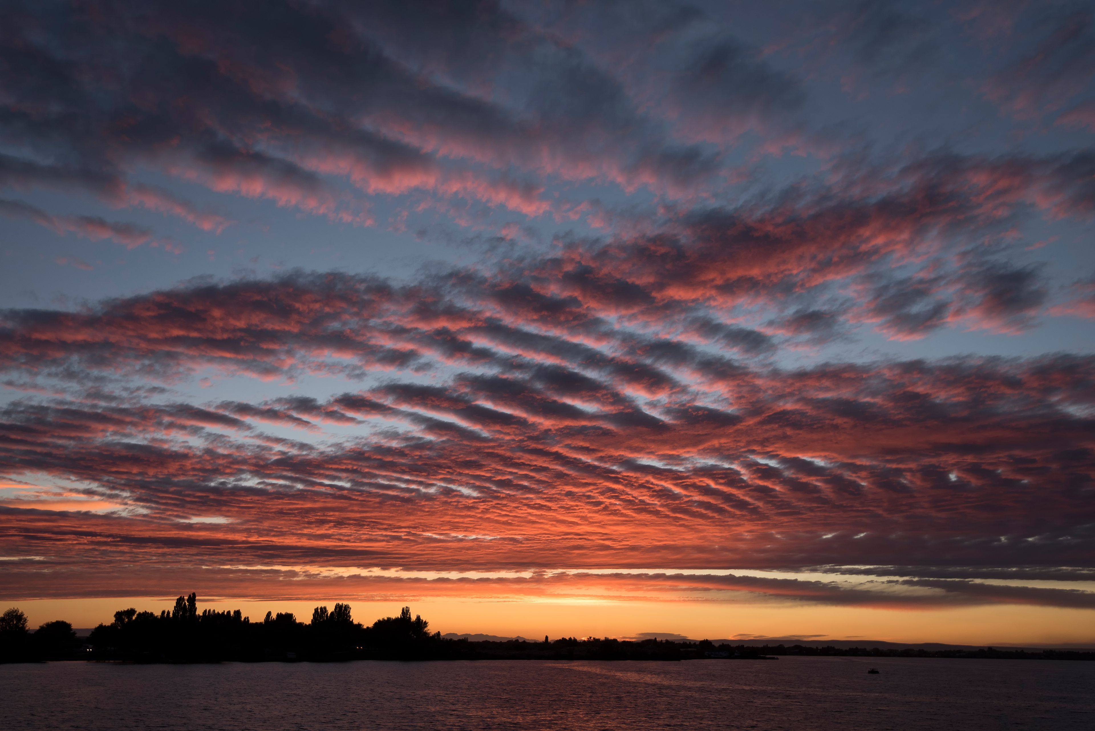 Moses Lake, Washington sunset