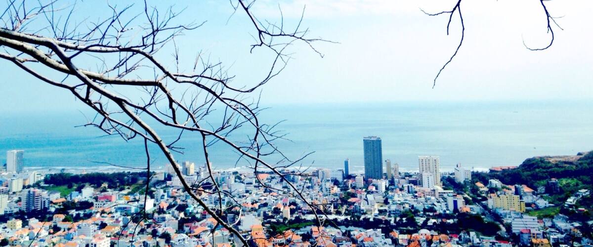 Vungtau City from the Sea-light. I felt freedom, i felt like that i have everything in my life, i am the richest all over the worddddddd  ^^