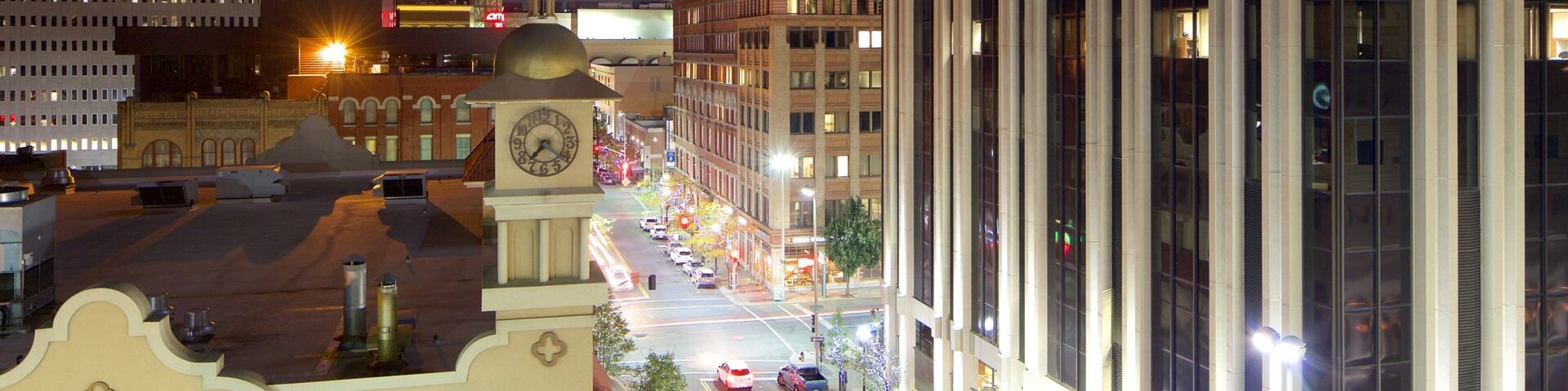 Eastern Washington which includes night scenes and a city