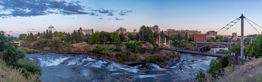 Spokane, WA Skyline Panorama