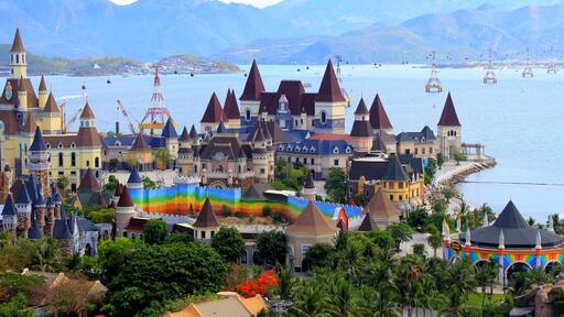 Vinperl Island and view of the city of Nha Trang. Vietnam; Shutterstock ID 1451189894; Purchase Order: SP-2378; Order Number: Vietnam/Phuket Go Guides Dec 19; Client/Licensee: Hotels.com - Lee Ban Tw