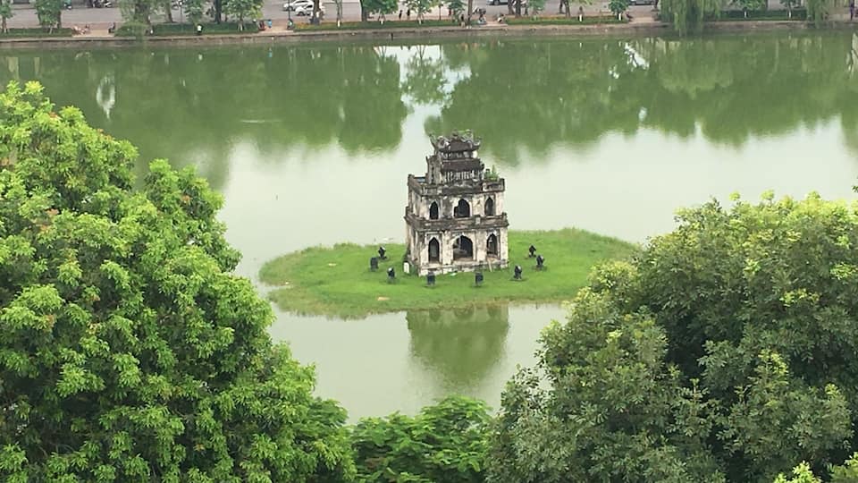 View from our Apricot Hotel Hanoi