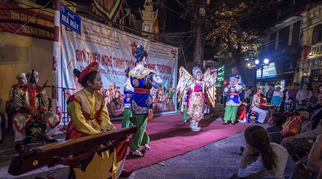 As I was exploring #Hanoi Old Quarter on my first evening in #Vietnam 🇻🇳, I came across this cultural performance. Watching how these unusual musical #instruments are played was fascinating, but watching the lead #actress somehow not cripple herself on the uneven ”stage” (basically a mat on the street) while wearing very clumpy shoes was even more so!
#LifeAtExpedia