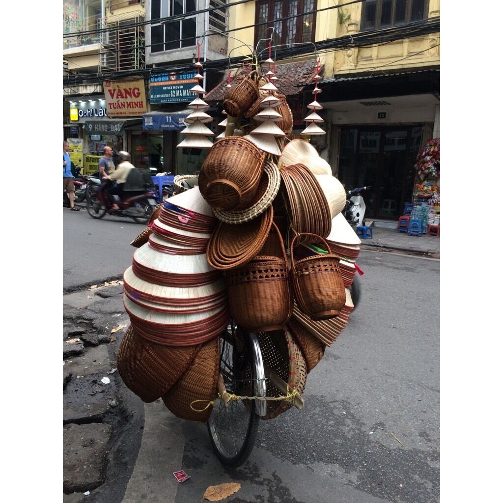 Basket street vendors. 