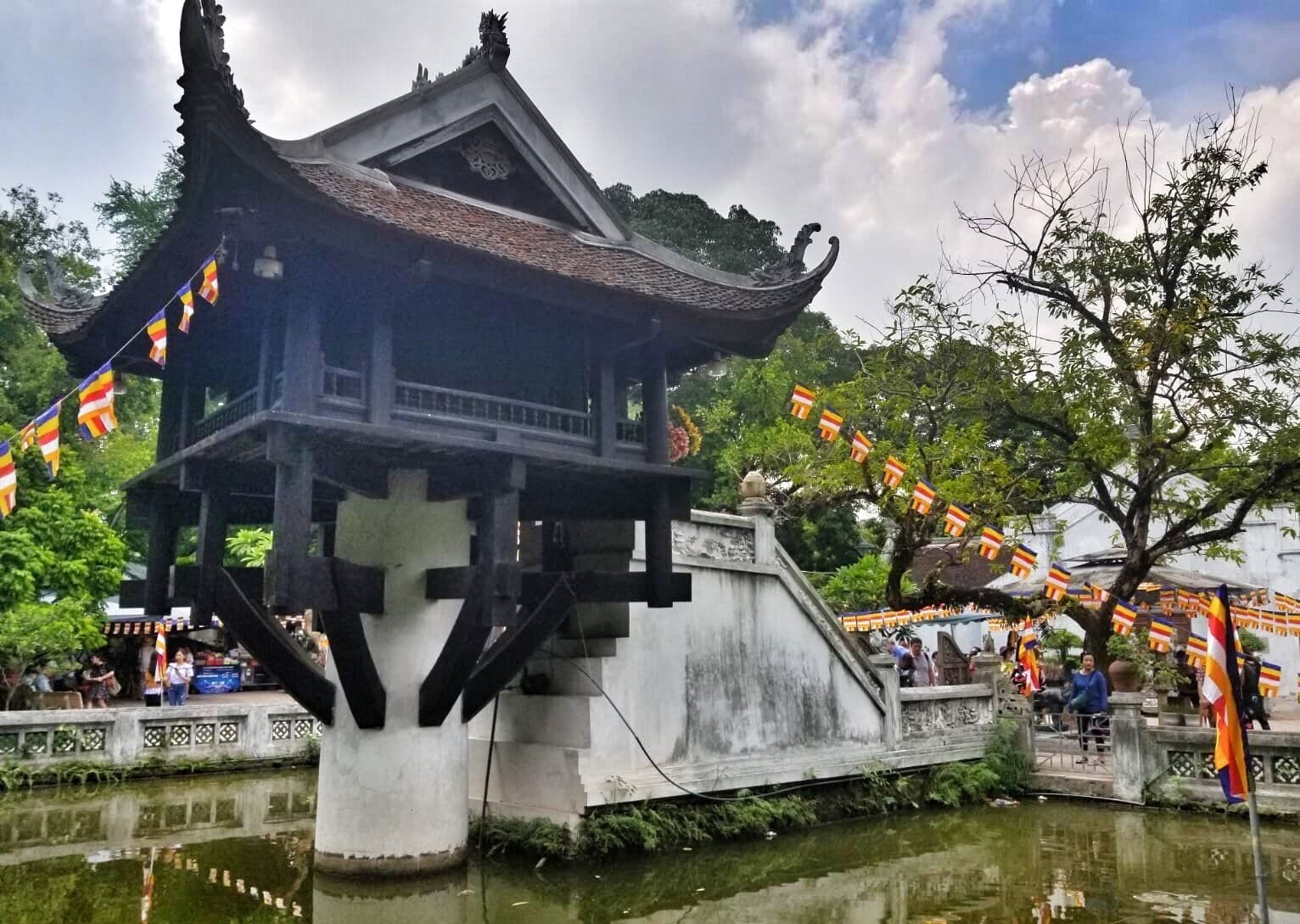 The One Pillar Pagoda is a historic Buddhist temple in Hanoi, the capital of Vietnam. It is regarded alongside the Perfume Temple, as one of Vietnam's two most iconic temples