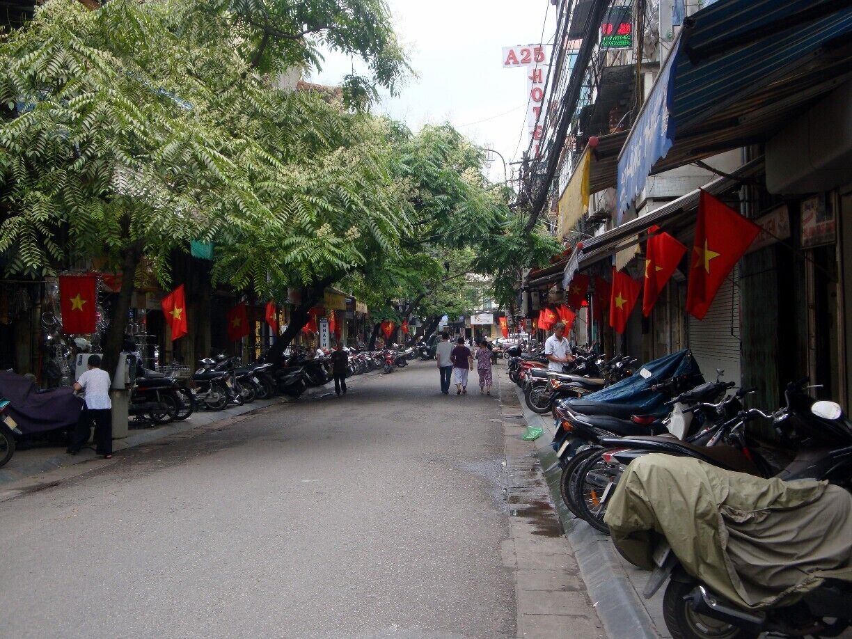 Flags of the country on proud display