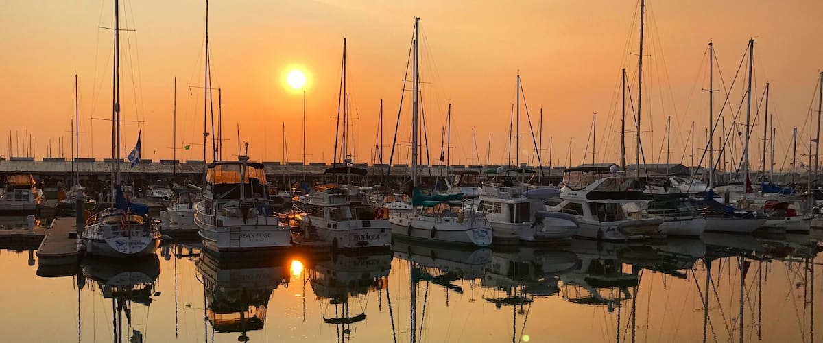 The Everett Marina tonight.  (The BC fires are truly heartbreaking, but make for some amazing photo opportunities in Washington State.)  The marina has live music, a farmer's market, and art fair during the summer months.  Fun!  #sunset