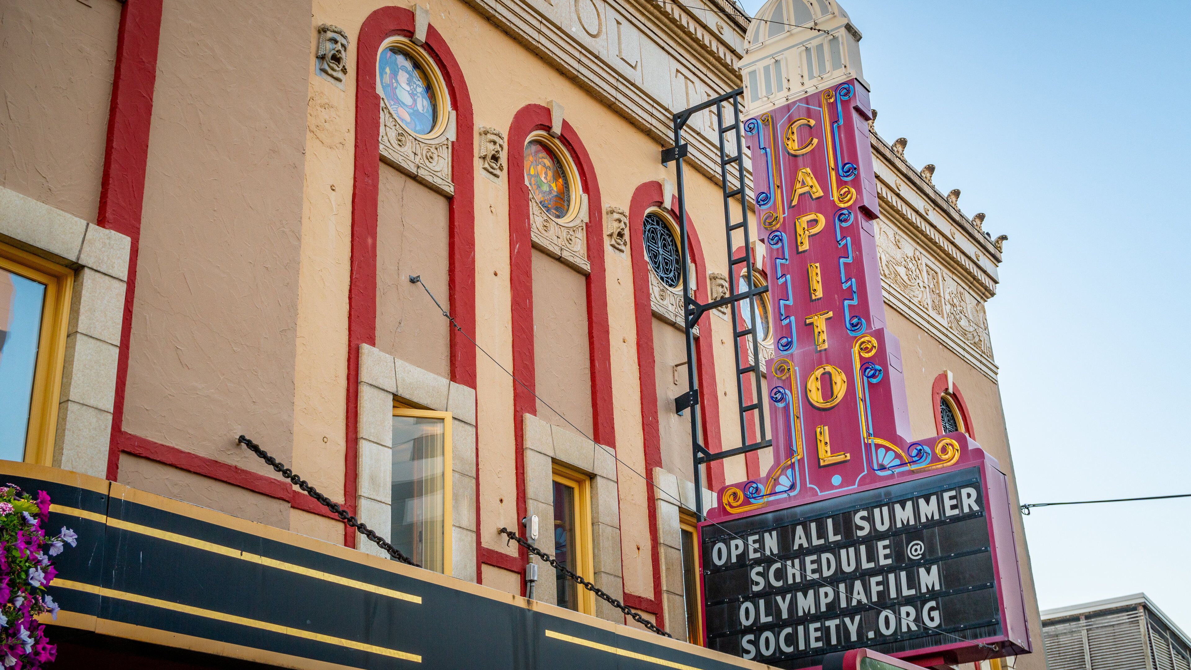 Olympia which includes signage