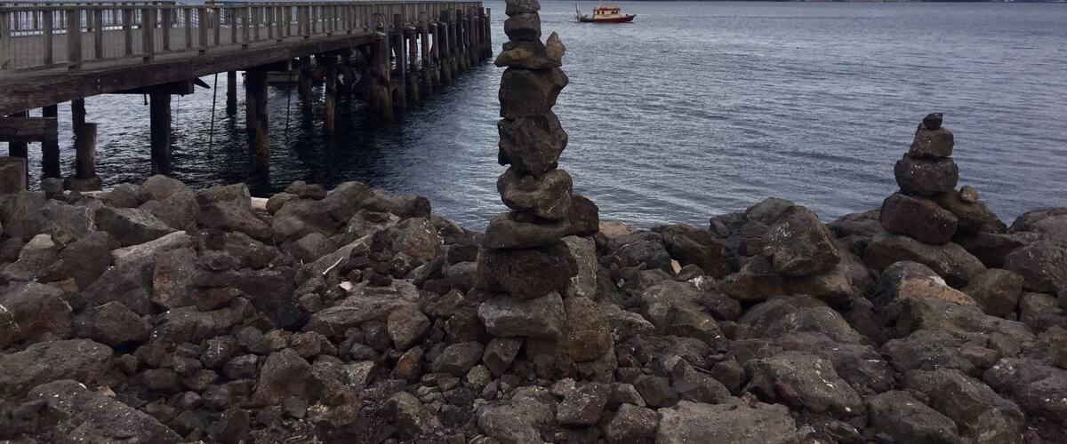Quiet spot for sunset reflections