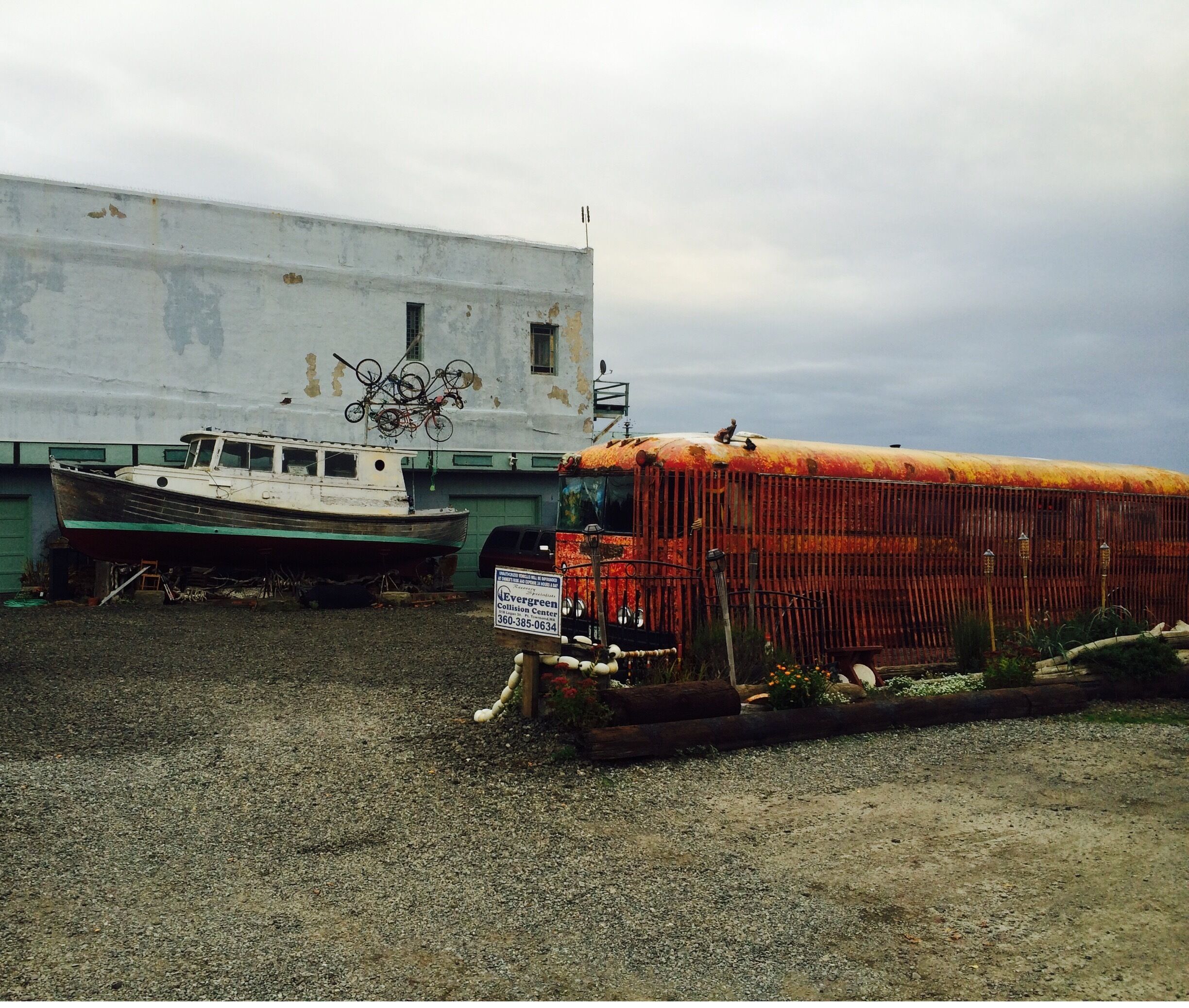 Quality consignments.  And an ever-changing landscape in the gravel lot outside.