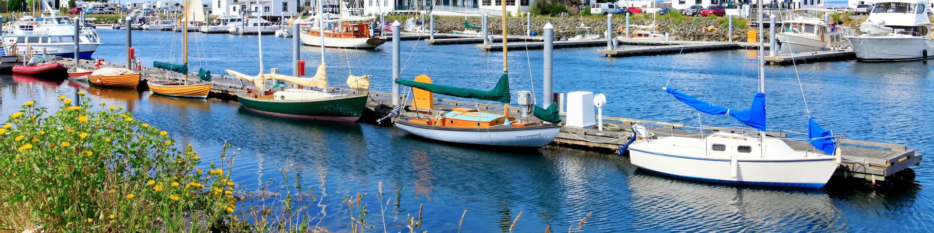 Port Townsend, WA. Downtown marina with boats and historical buildings.; Shutterstock ID 131560058