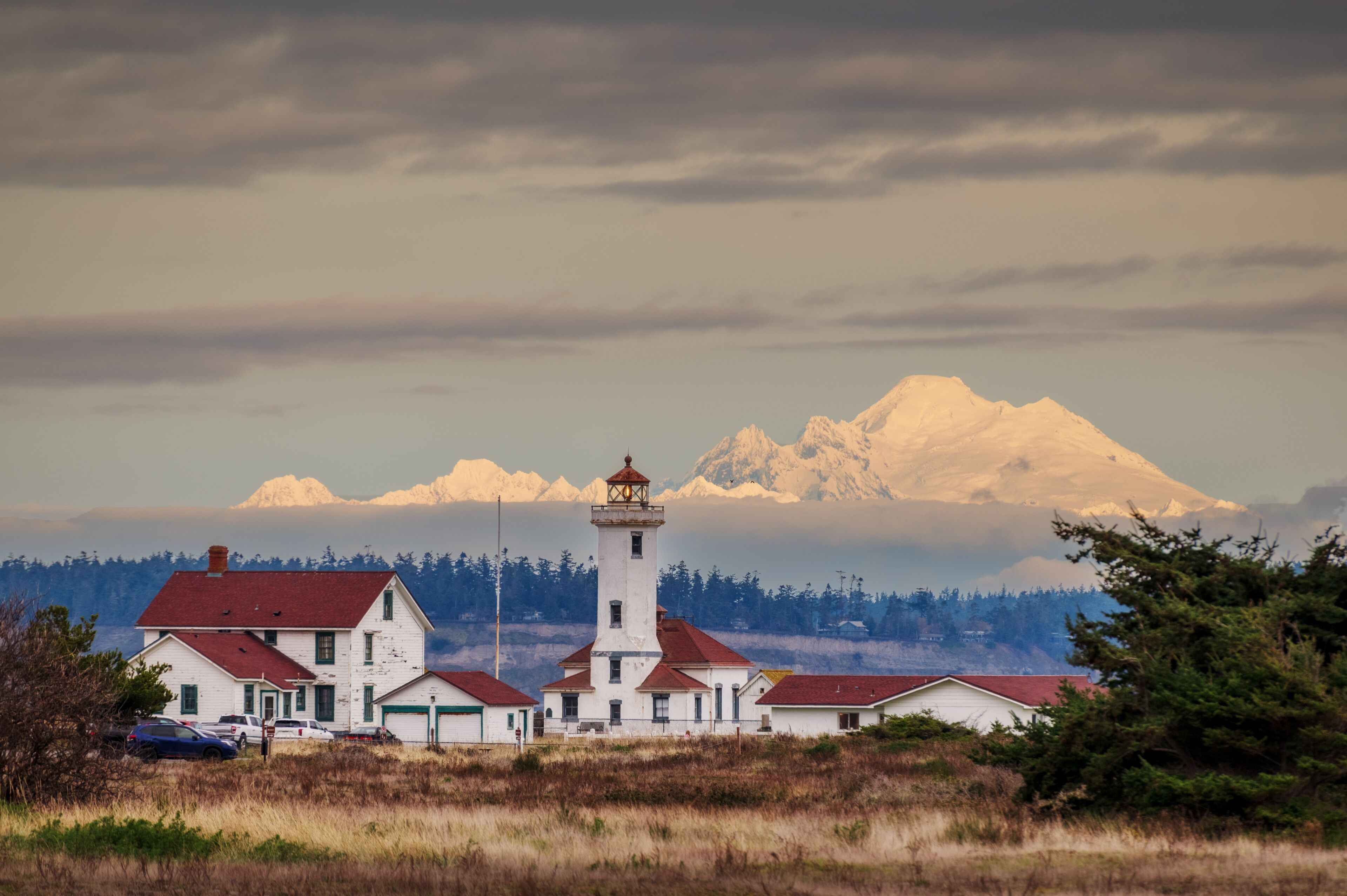 Point Wilson Light is an active aid to navigation located in Fort Worden State Park near Port Townsend, Washington. Overlooking the entrance to Admiralty Inlet and the Strait of Juan de Fuca. 