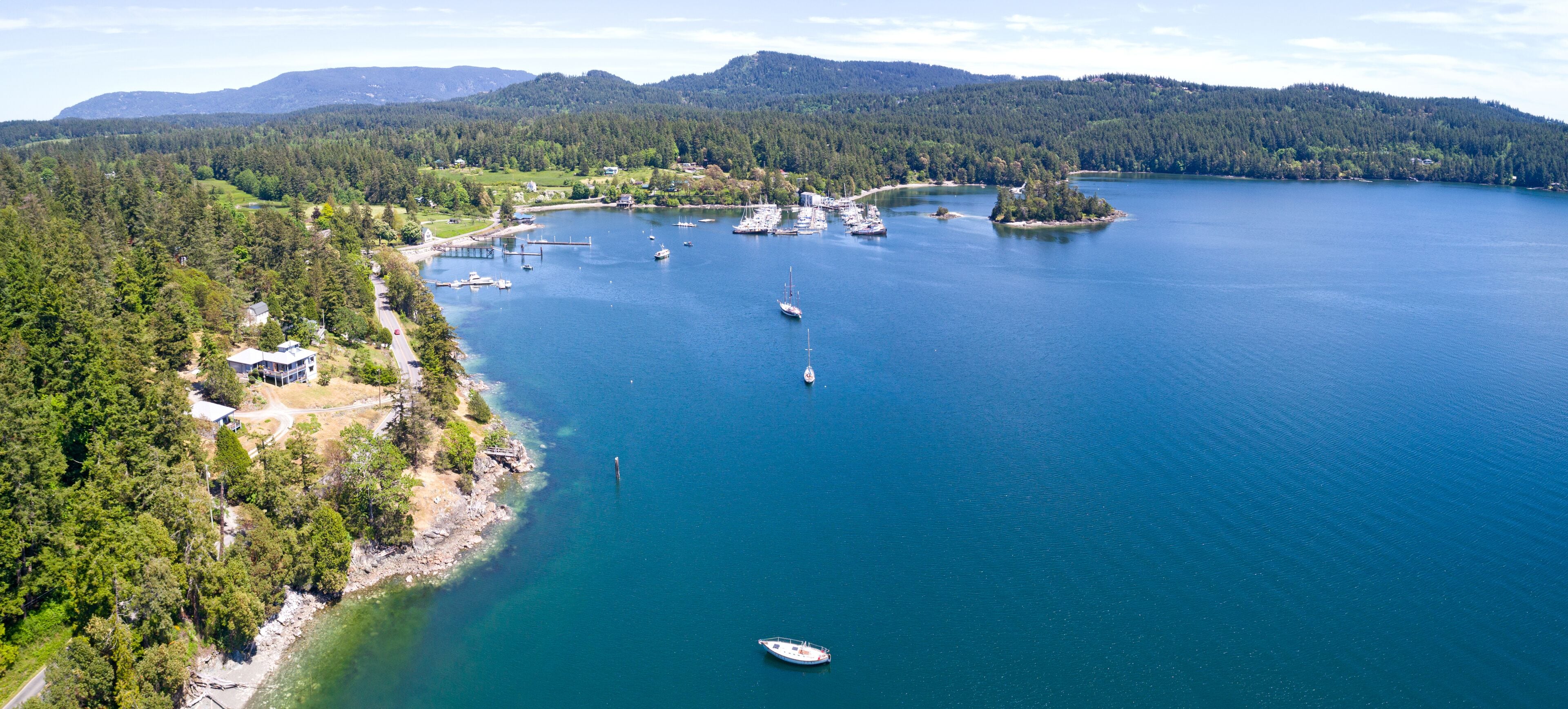 Orcas Island Deer Harbor San Juan Washington Aerial View; Shutterstock ID 650268322; purchase_order: SP-1269 HA 2018 Batch 1; Order: ; client: ; other: