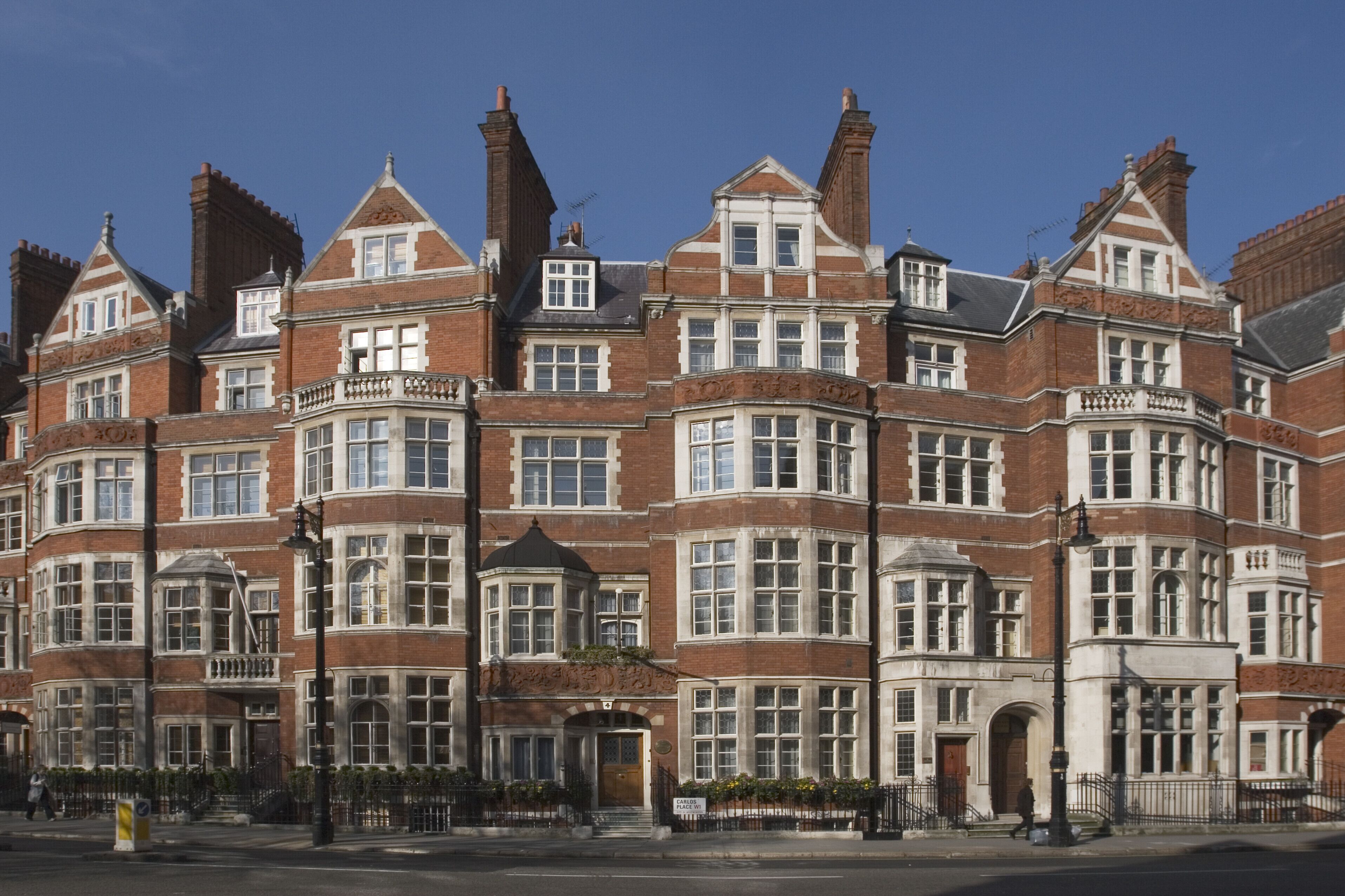 Brick Row Houses in Mayfair, London