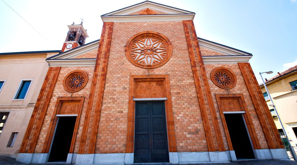 church in the vergiate old closed brick tower italy lomba