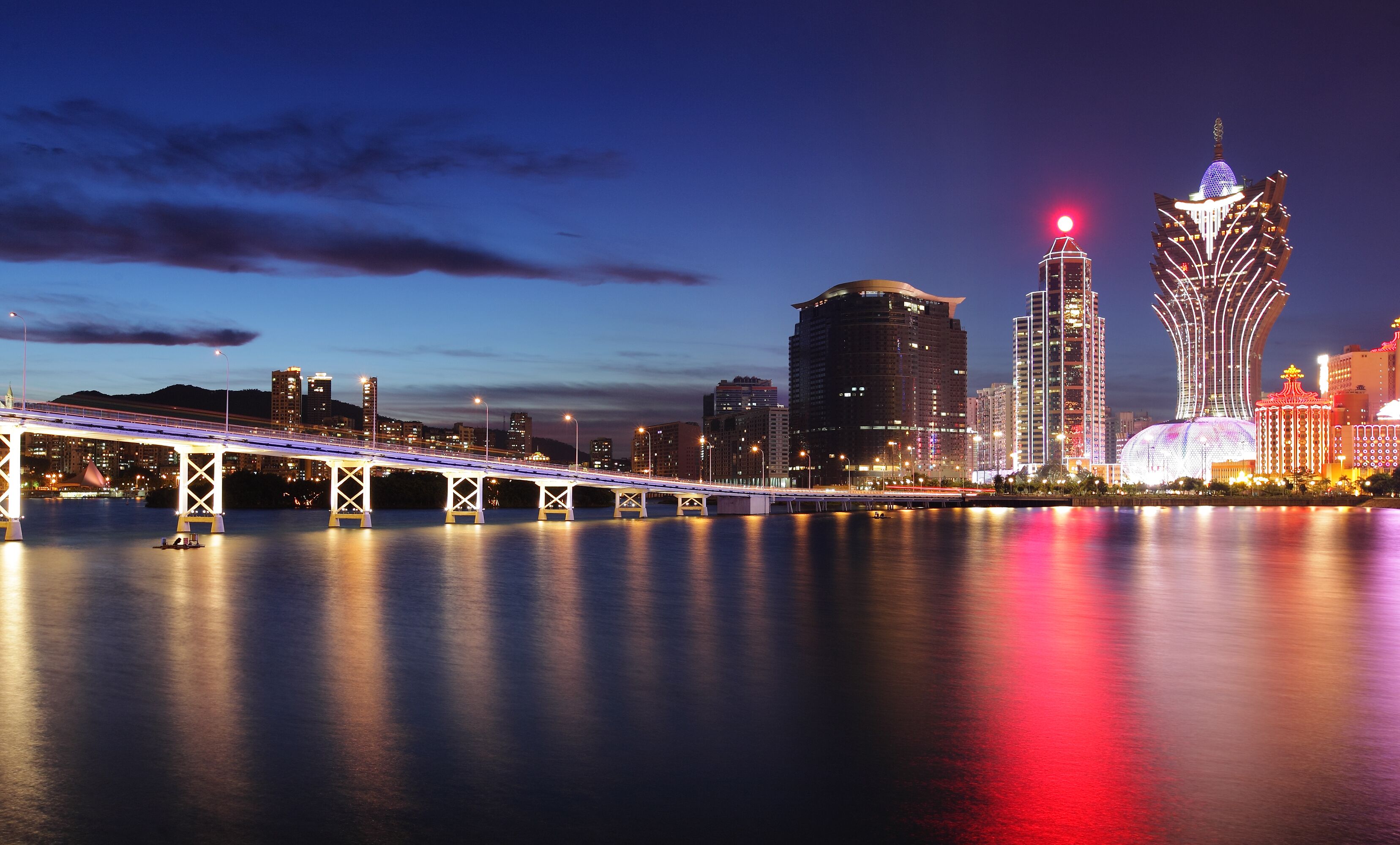 Macau at night; Shutterstock ID 89754523
