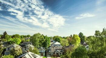 Portland Oregon's east-side 'suburbs' on a warm summer day