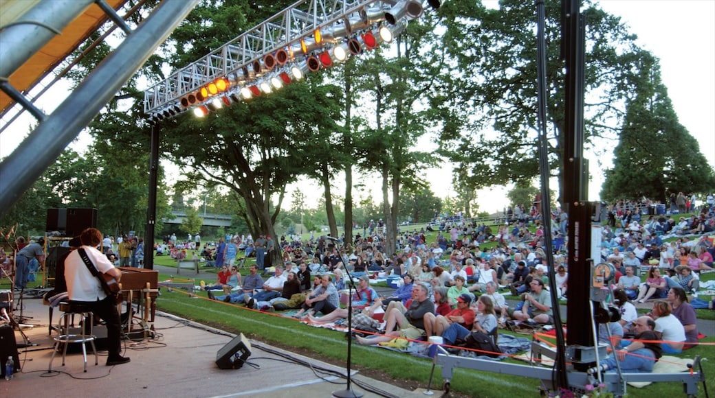 Roseburg som viser park, musikk og performance-kunst