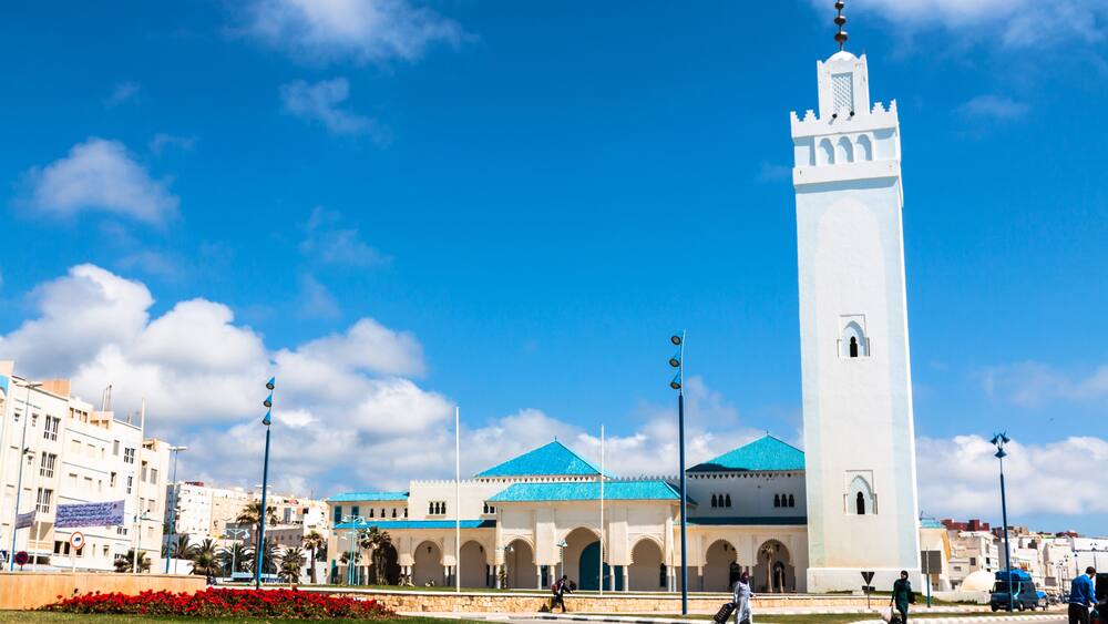 FNIDEQ-MOROCCO-MAY 5,2013:Mezquita de Fnideq, Morocco, Africa