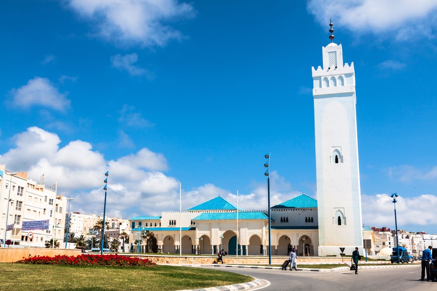 FNIDEQ-MOROCCO-MAY 5,2013:Mezquita de Fnideq, Morocco, Africa