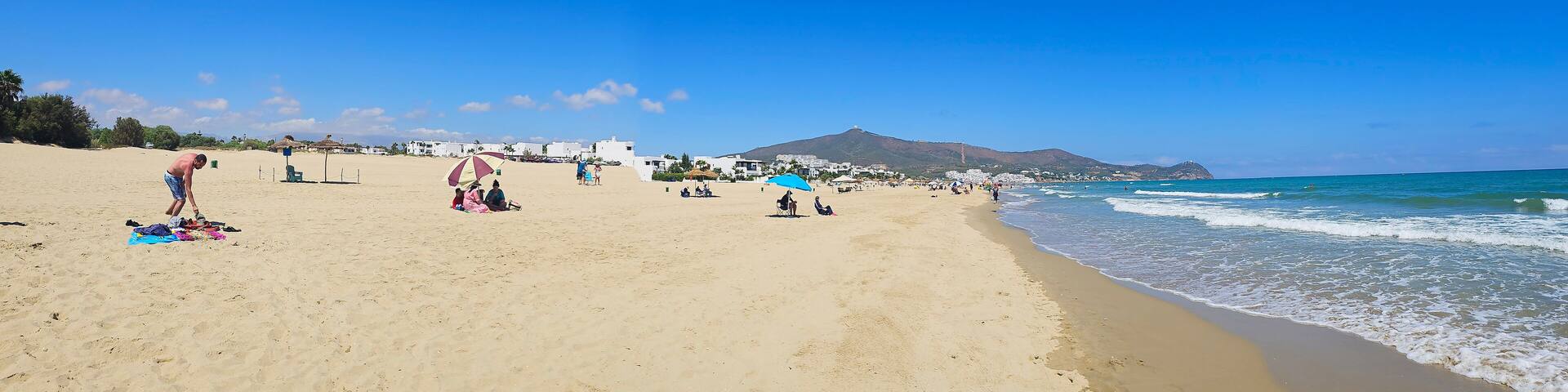 Cabo Negro Beach, Martil. a beach resort in northern Morocco, to the north of Tetouan